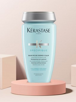 Kerastase Specifique Bain Riche Dermo-Calm - sampon hipoalergenic calmant pentru scalp iritat si par uscat