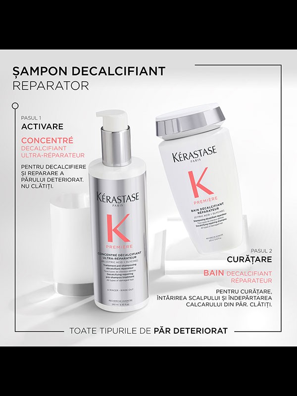Kerastase Premiere Concentre Decalcifiant Ultra-Reparateur – pre-sampon decalcifiant reparator pentru par deteriorat